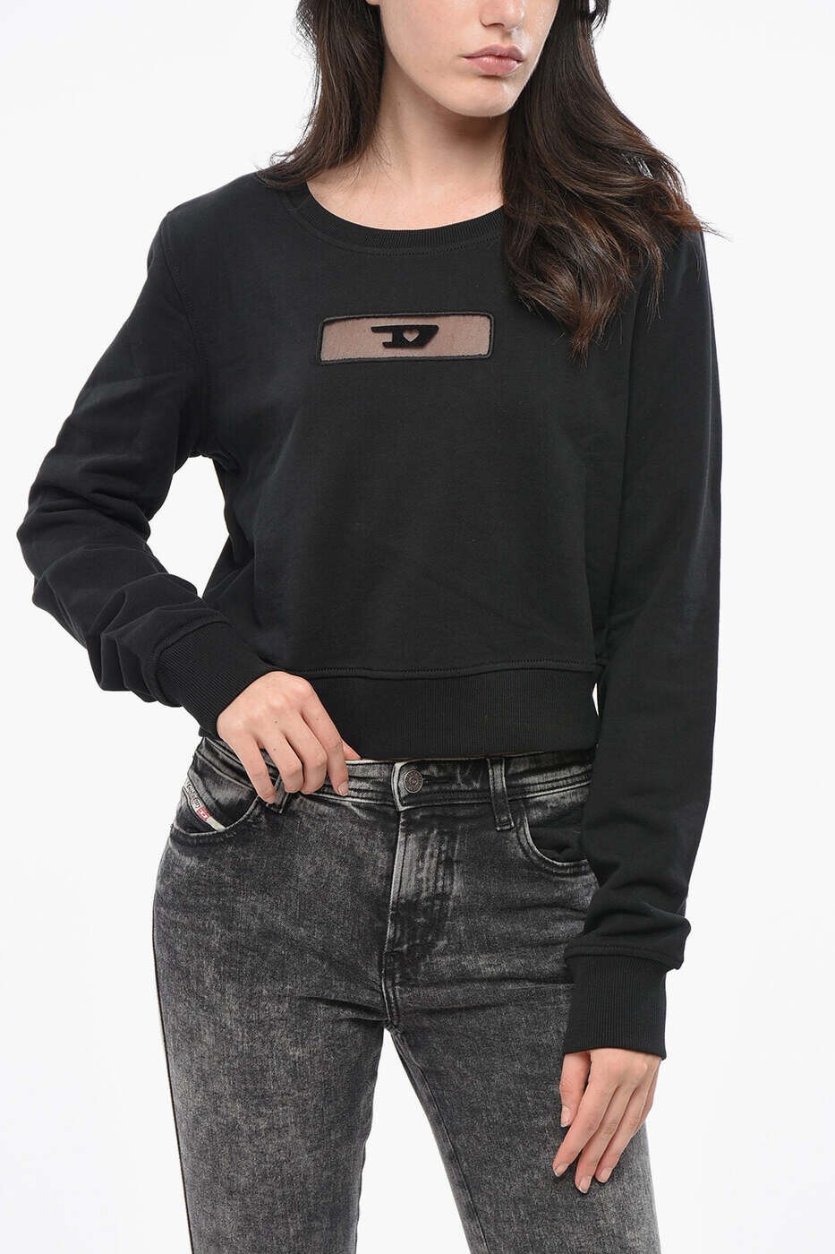 ディーゼル DIESEL 調教師 レディース 黒いこと Sweatshirts A15718 RIAJH 900 関税 貨物輸送無料 dk