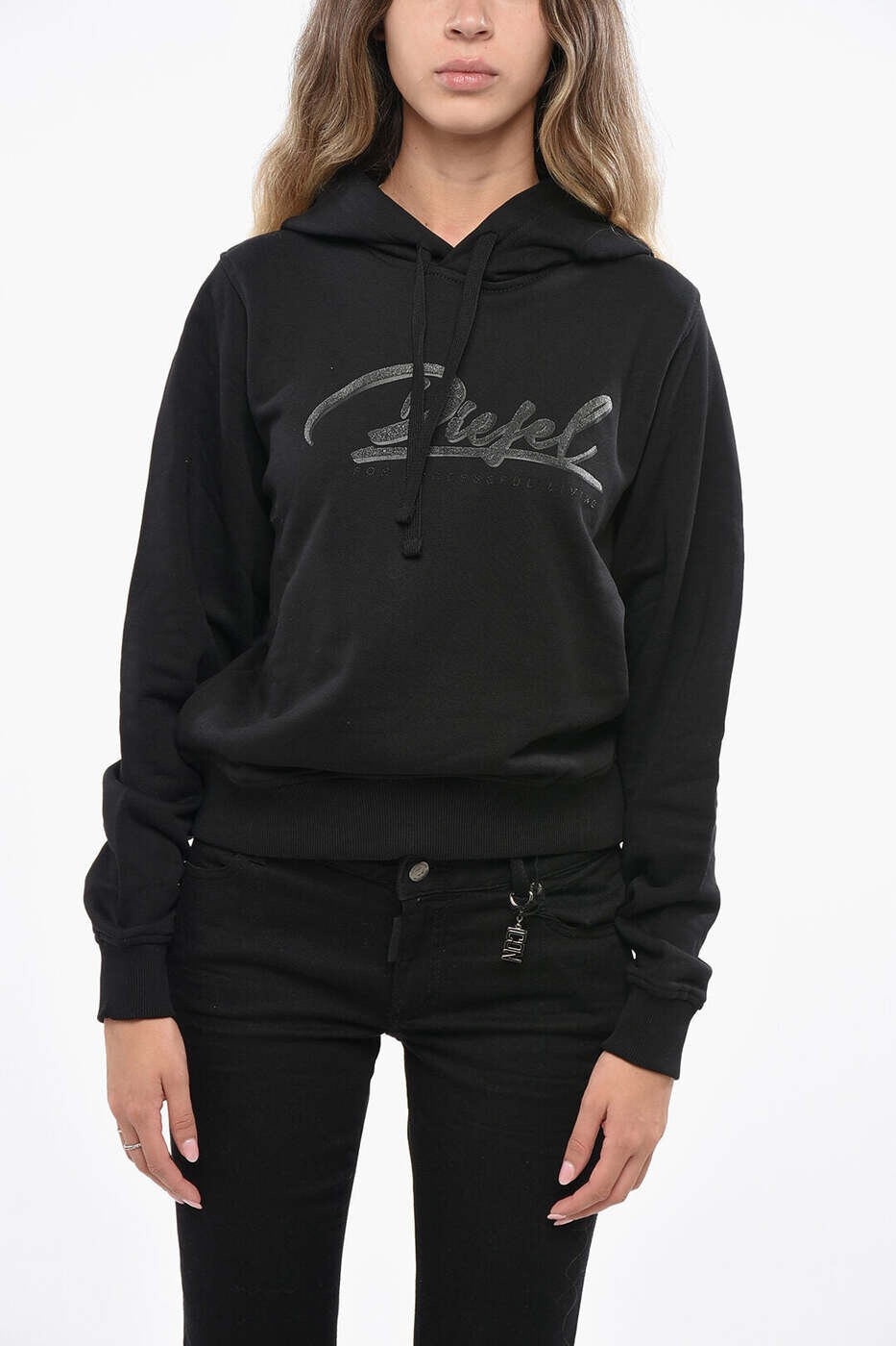 ディーゼル DIESEL 調教師 レディース 黒いこと Sweatshirts A17209 RIAJH 900 関税 貨物輸送無料 dk