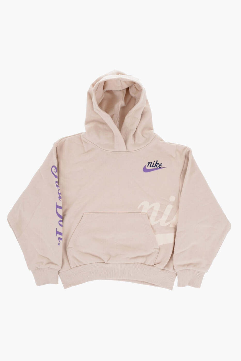 ナイキ NIKE KIDS クルーネックスウェットシャツ 調教師 ガールズ ベージュ Crew neck sweatshirts 36M306-X5C 関税 貨物輸送無料 dk