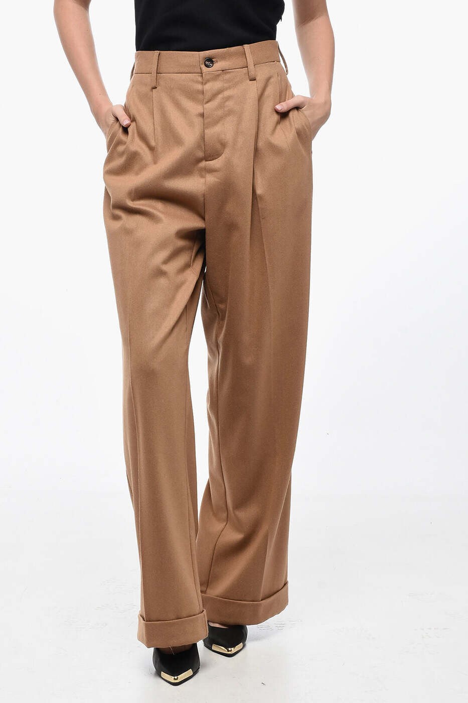 マルニ MARNI ズボン パンツ レディース ブラウン Trousers PAMA0368U0UTW97000M20 関税 送料無料 dk｜BRANDSHOP「il Tesoro」