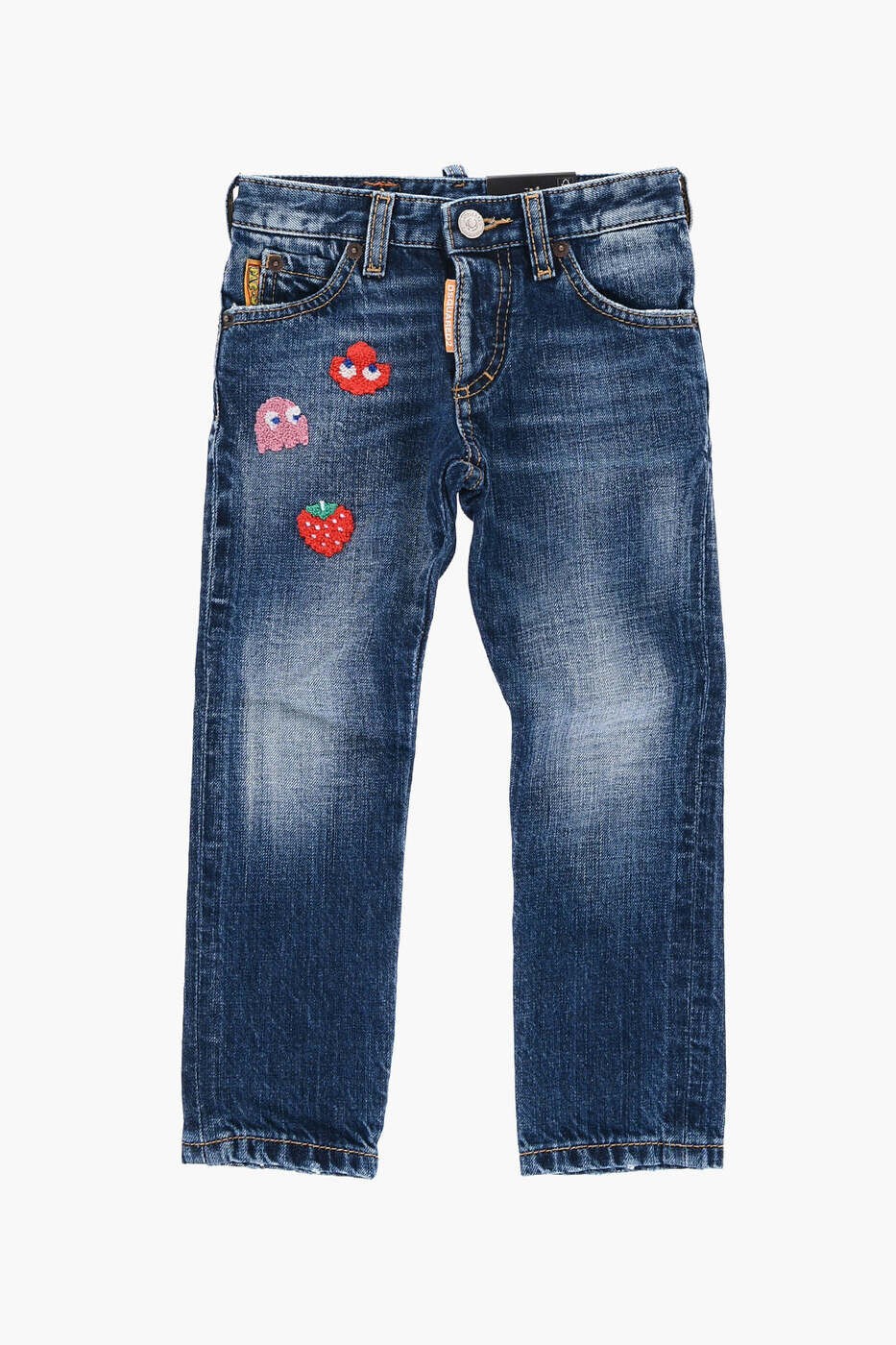 ディースクエアード DSQUARED2 レギュラーフィットジーンズ ジーンズ ボーイズ 青碧 Regular fit jeans DQ01Q3 D0A6V DQ01 関税 貨物輸送無料 dk
