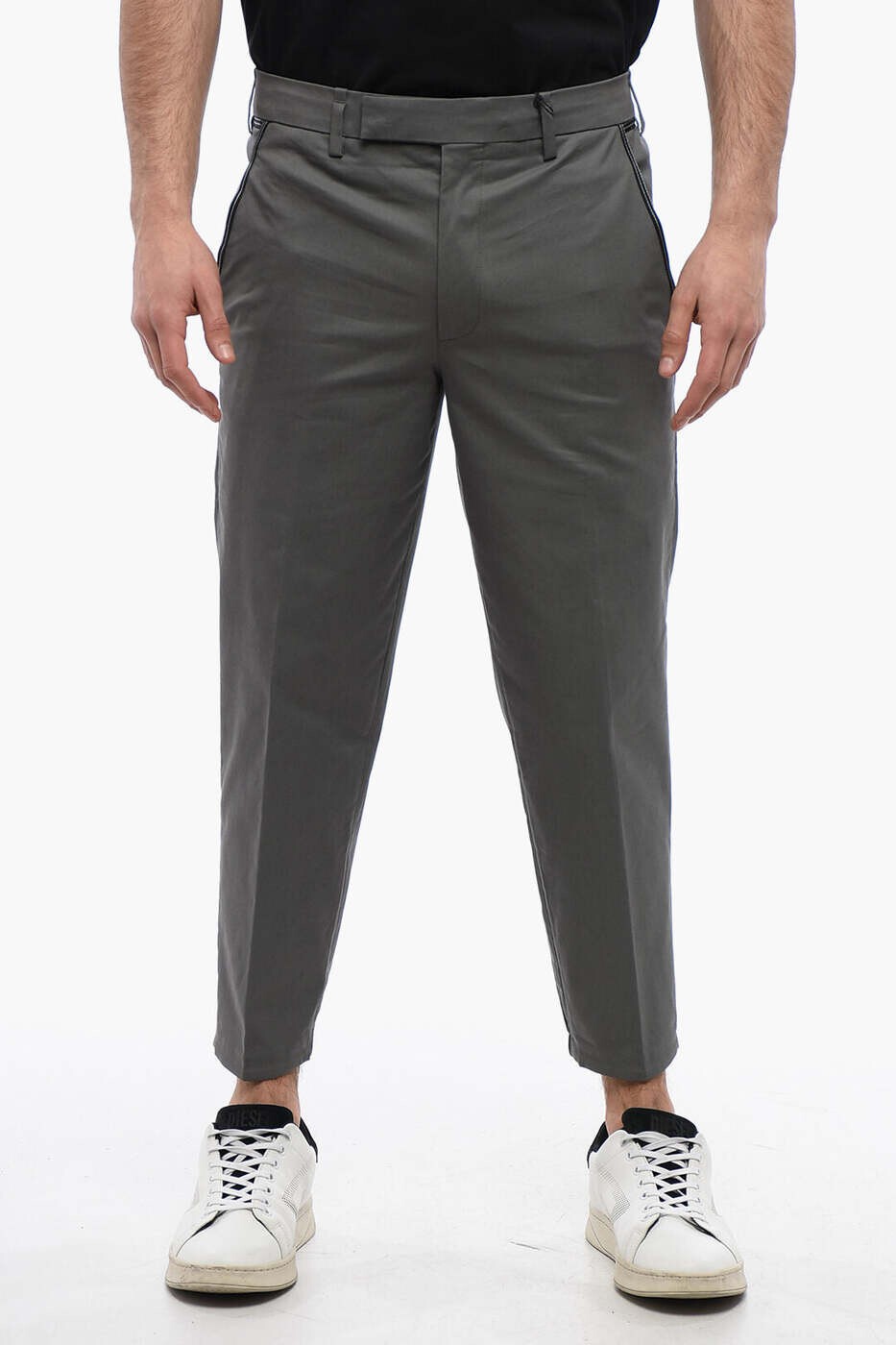 ニール バレット NEIL BARRETT ズボン パンツ メンズ グレー Trousers MY30158L-Y021 775N 関税 送料無料 dk|BRANDSHOP「il Tesoro」