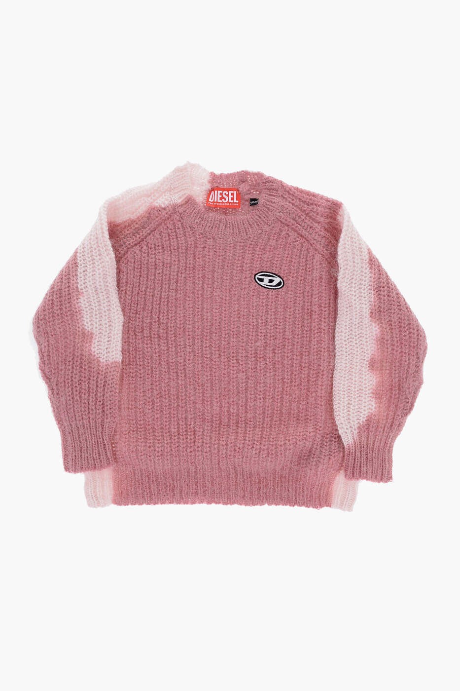 ディーゼル DIESEL クルーネックジャンパー 編み物御召しもの ガールズ 白いこと Crew neck jumpers J01520 KYAWD K390 関税 貨物輸送無料 dk