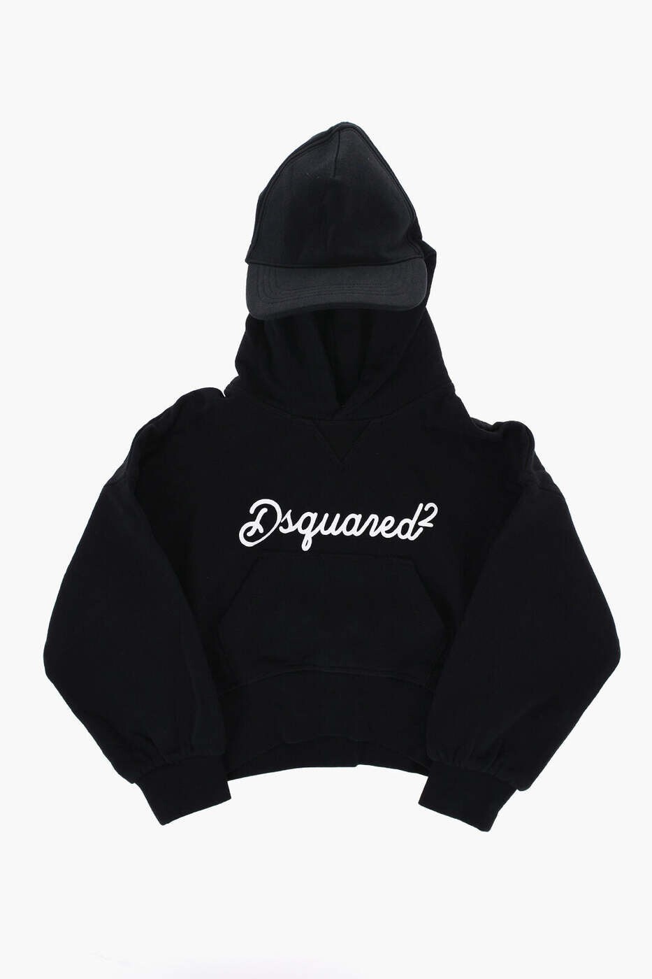 ディースクエアード DSQUARED2 クルーネックスウェットシャツ トレーナー ガールズ ブラック Crew neck sweatshirts DQ1751 D0A22 DQ900 関税 送料無料 dk|BRANDSHOP「il Tesoro」
