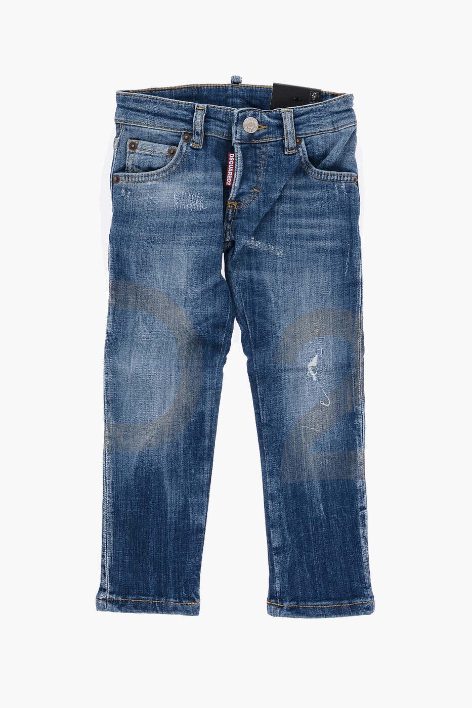 ディースクエアード DSQUARED2 レギュラーフィットジーンズ ジーンズ ボーイズ 青碧 Regular fit jeans DQ01Q3 D0A5R DQ01 関税 貨物輸送無料 dk