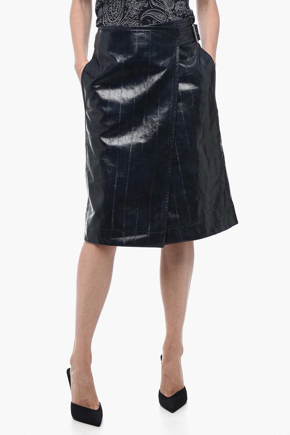 ボッテガ ヴェネタ BOTTEGA VENETA スコート レディース 青碧 Skirts 743739V2QS0 4217 関税 貨物輸送無料 dk