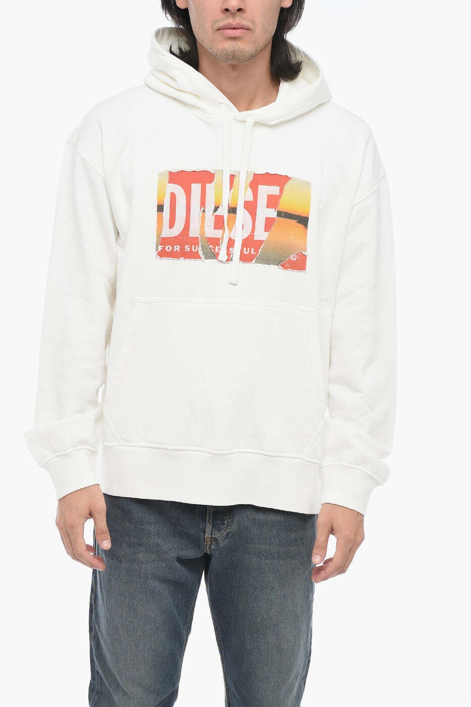 ディーゼル DIESEL トレーナー 調教師 メンズ 白いこと Sweatshirts A11258 0EJAA 141 関税 貨物輸送無料 dk