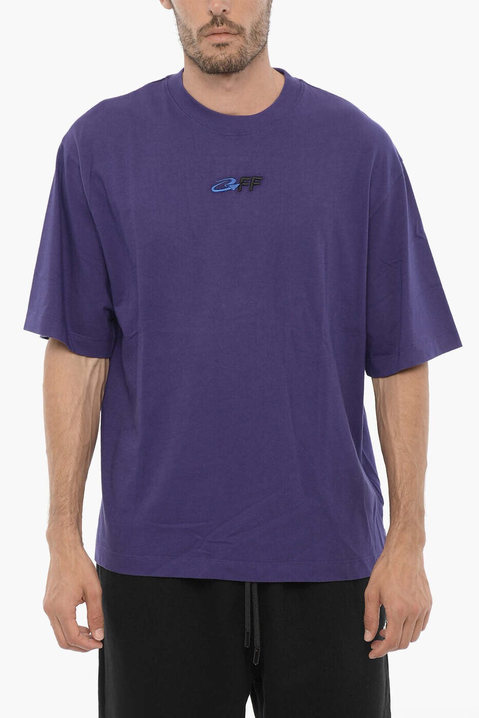 オフホワイト OFF WHITE Tシャツ メンズ パープル T-shirts OMAA120S23JER0073710 関税 送料無料 dk｜BRANDSHOP「il Tesoro」