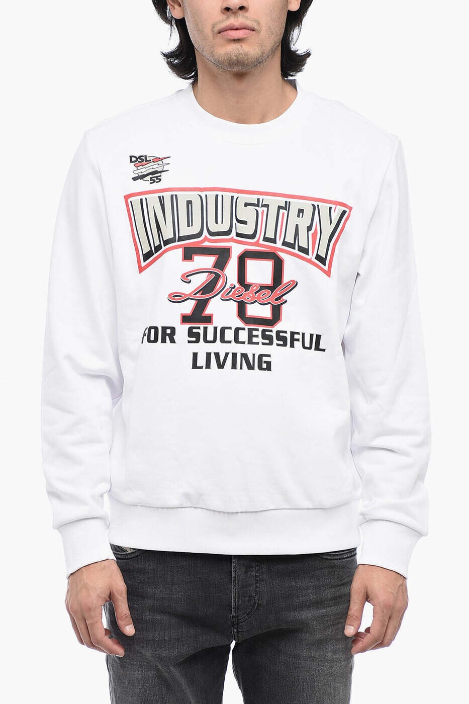 ディーゼル DIESEL スウェットシャツ トレーナー メンズ ホワイト Sweatshirts A11056 0HAYT 100 関税 送料無料 dk|BRANDSHOP「il Tesoro」