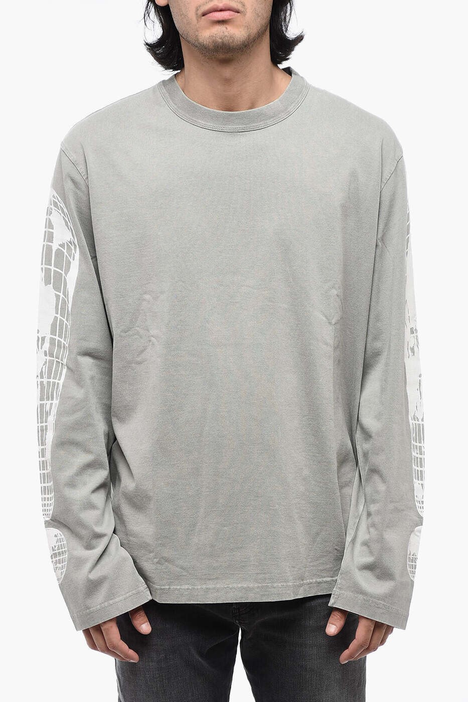 ディーゼル DIESEL Tシャツ メンズ グレー T-shirts A11072 0DNAW 9BX 関税 送料無料 dk|BRANDSHOP「il Tesoro」