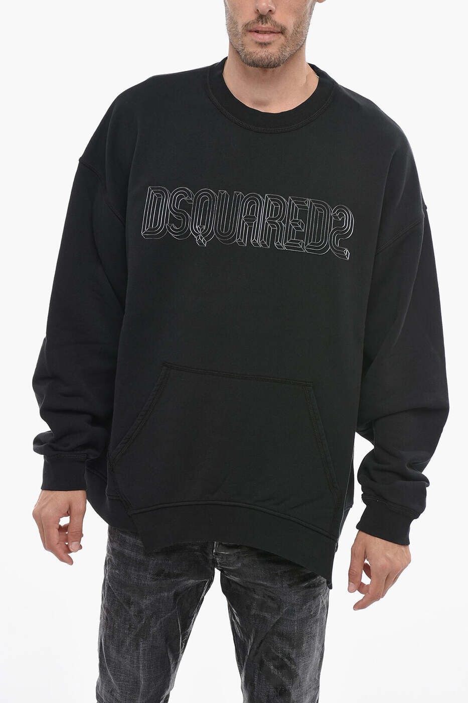 ディースクエアード DSQUARED2 スウェットシャツ トレーナー メンズ ブラック Sweatshirts S74GU0738 S25539 900 関税 送料無料 dk｜BRANDSHOP「il Tesoro」