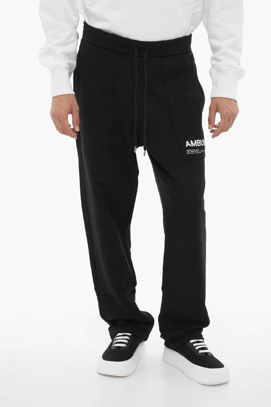アンブッシュ AMBUSH ズボン ズボン下 メンズ 黒いこと Trousers BMCH003F21FLE0011001 関税 貨物輸送無料 dk メンズファッション-ズボン・パンツ