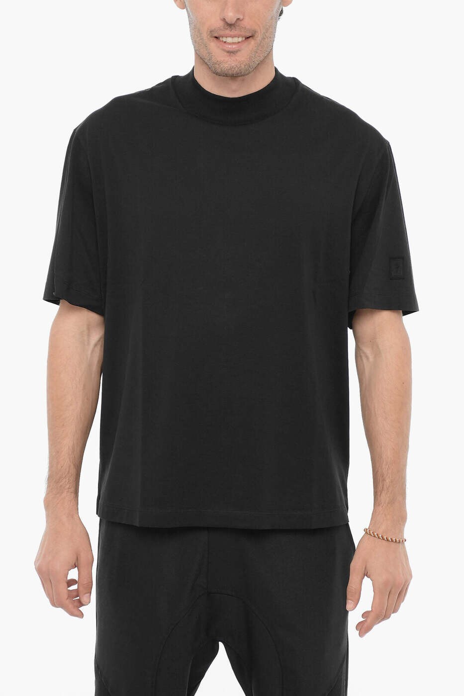 ニール バレット NEIL BARRETT Tシャツ メンズ ブラック T-shirts NBV7JT217A V532C 001 関税 送料無料 dk|BRANDSHOP「il Tesoro」