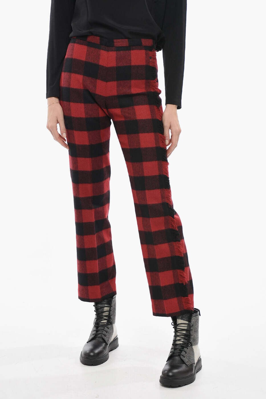 羊毛金持ち WOOLRICH ズボン ズボン下 レディース 黒いこと Trousers CFWWTR0068FRUT2368 5321 関税 貨物輸送無料 dk
