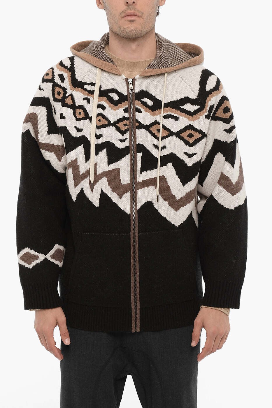 ニール バレット NEIL BARRETT セーター ニットウェア メンズ ベージュ Knitwear NBV7MA169A V611 029 関税 送料無料 dk｜BRANDSHOP「il Tesoro」