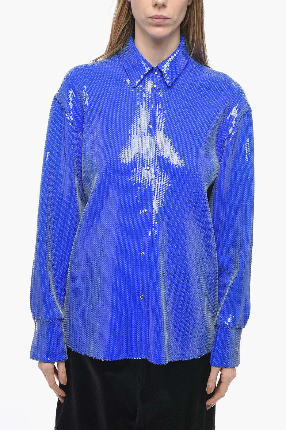 DAVID KOMA シャツ レディース ブルー Shirts SS23DK23TPL BL 関税 送料無料 dk｜BRANDSHOP「il Tesoro」