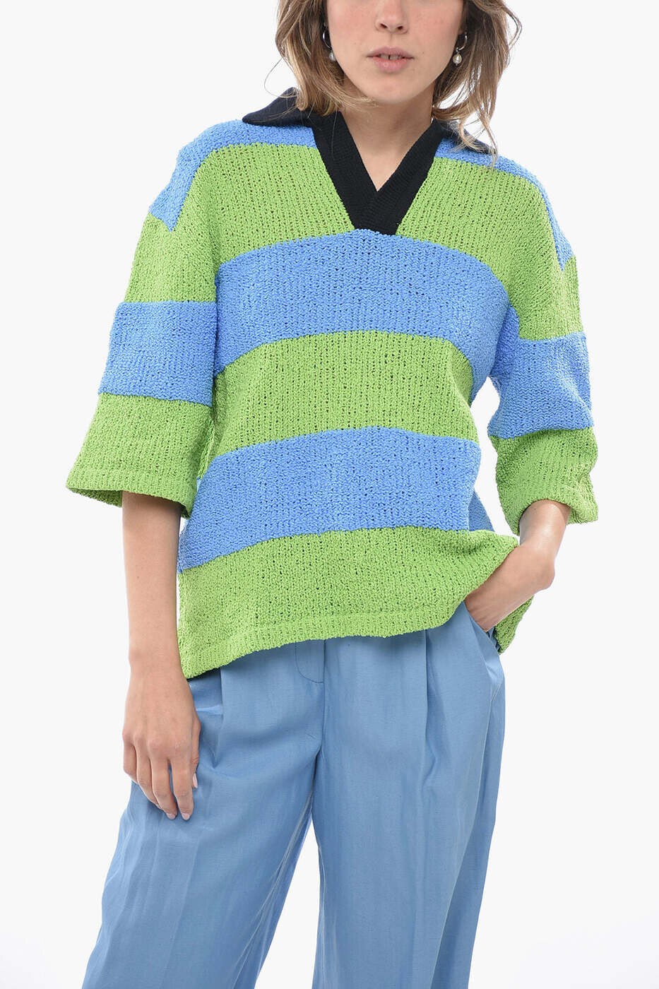 スンネイ SUNNEI セーター ニットウェア レディース ブルー Knitwear MRTWMKNW017KNT023 7713 関税 送料無料 dk|BRANDSHOP「il Tesoro」