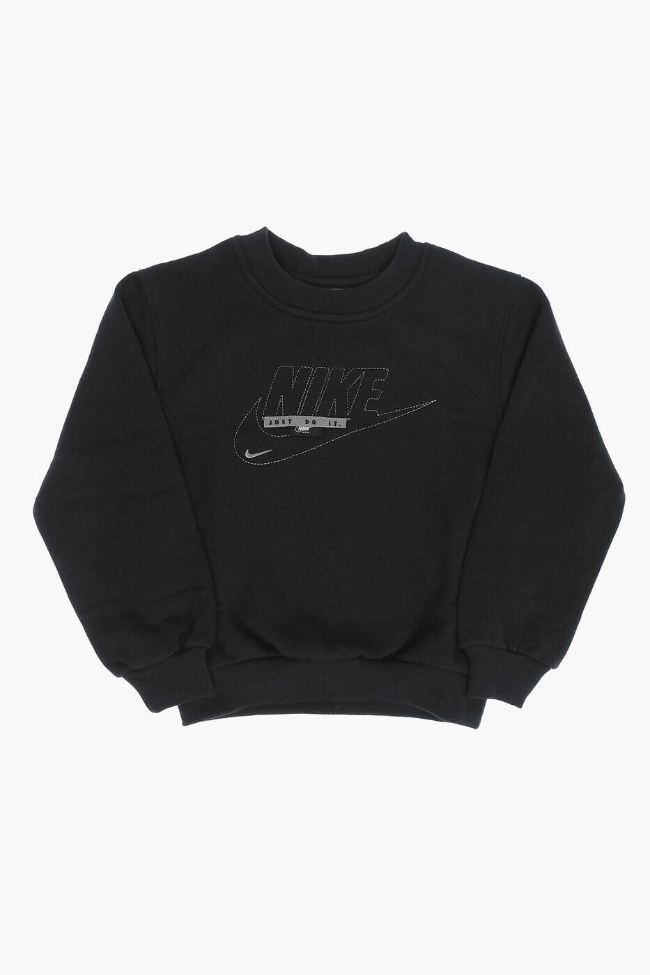 ナイキ NIKE KIDS クルーネックスウェットシャツ 調教師 ボーイズ 黒いこと Crew neck sweatshirts 86L776-023 関税 貨物輸送無料 dk