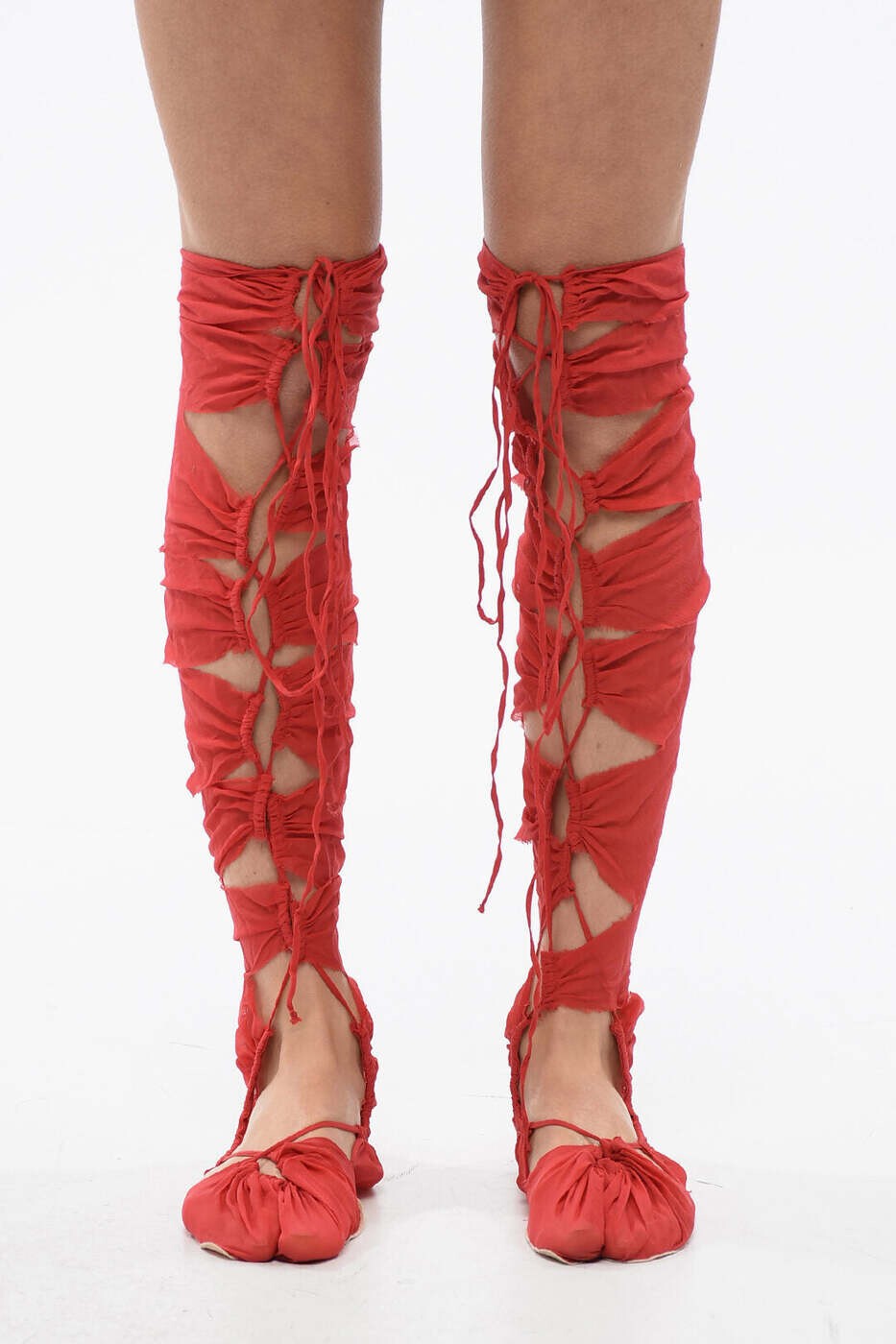 棲み家 マルジェラ MAISON MARGIELA ソックス 靴下 レディース 赤いこと Socks S29TL0047 S53890 307 関税 貨物輸送無料 dk