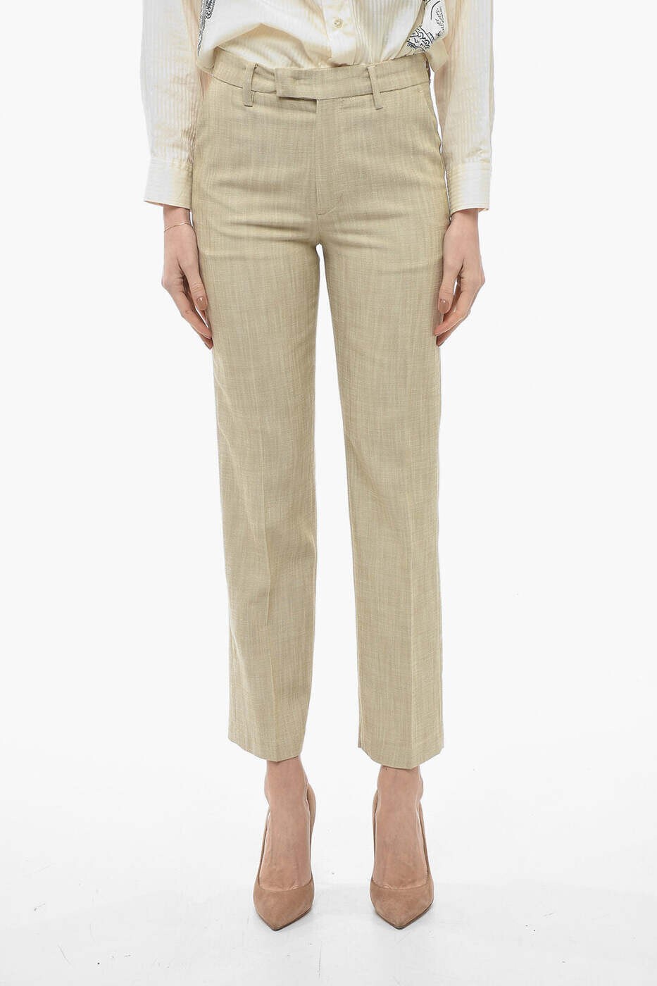 デパートメント ファイブ DEPARTMENT FIVE ズボン ズボン下 レディース ベージュ Trousers DP0492TS0111 051 関税 貨物輸送無料 dk
