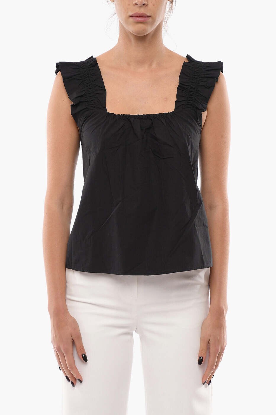 サムソ サムソ SAMSOE\u0026SAMSOE プルオーバー トップス レディース 黒いこと T-shirts and tops F00001123 0 BLACK 関税 貨物輸送無料 dk