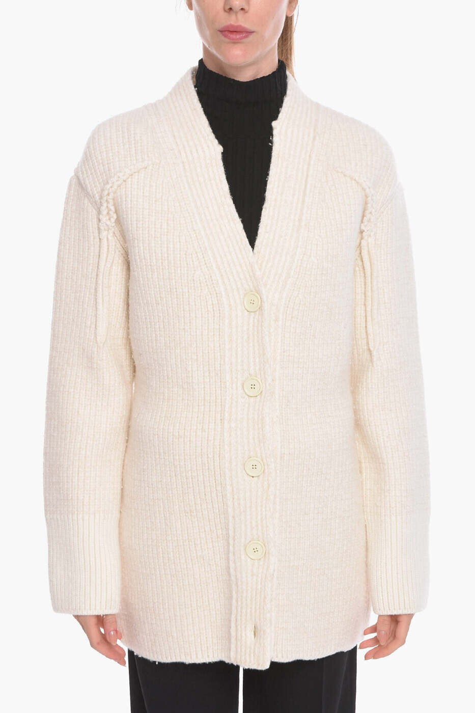 ボッテガ ヴェネタ BOTTEGA VENETA スウェーター 編み物お召しもの レディース 白いこと Knitwear 601687VKJJ09202 関税 貨物輸送無料 dk