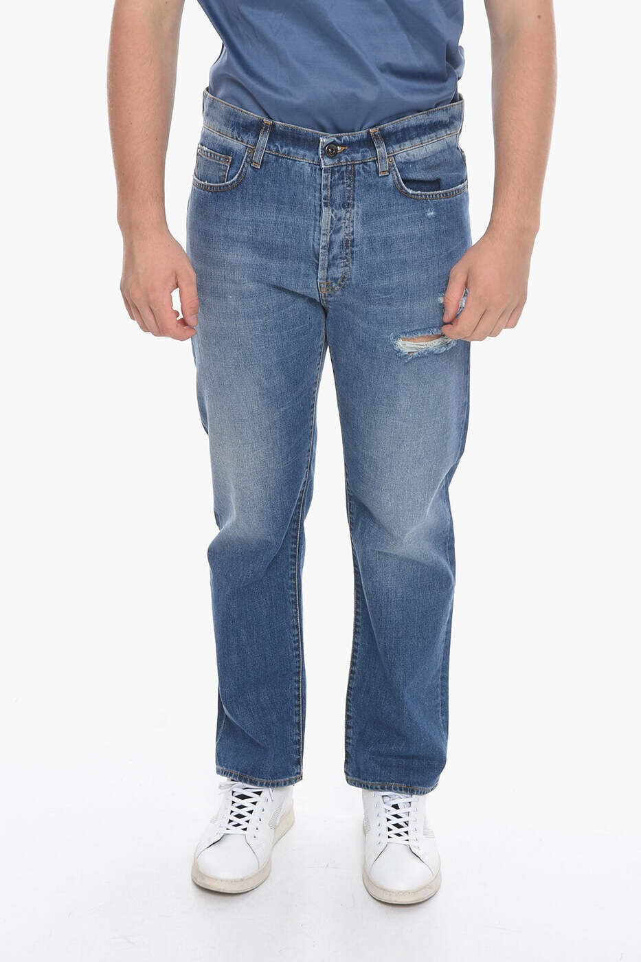 フォーティーン ブロス 14 BROS デニム メンズ ブルー Jeans 12691A340B229073 関税 送料無料 dk|BRANDSHOP「il Tesoro」
