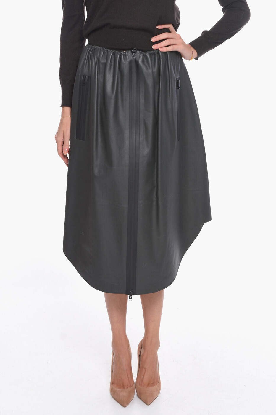 ボッテガ ヴェネタ BOTTEGA VENETA スコート レディース 薄墨色 Skirts 610370VKLP01422 関税 貨物輸送無料 dk