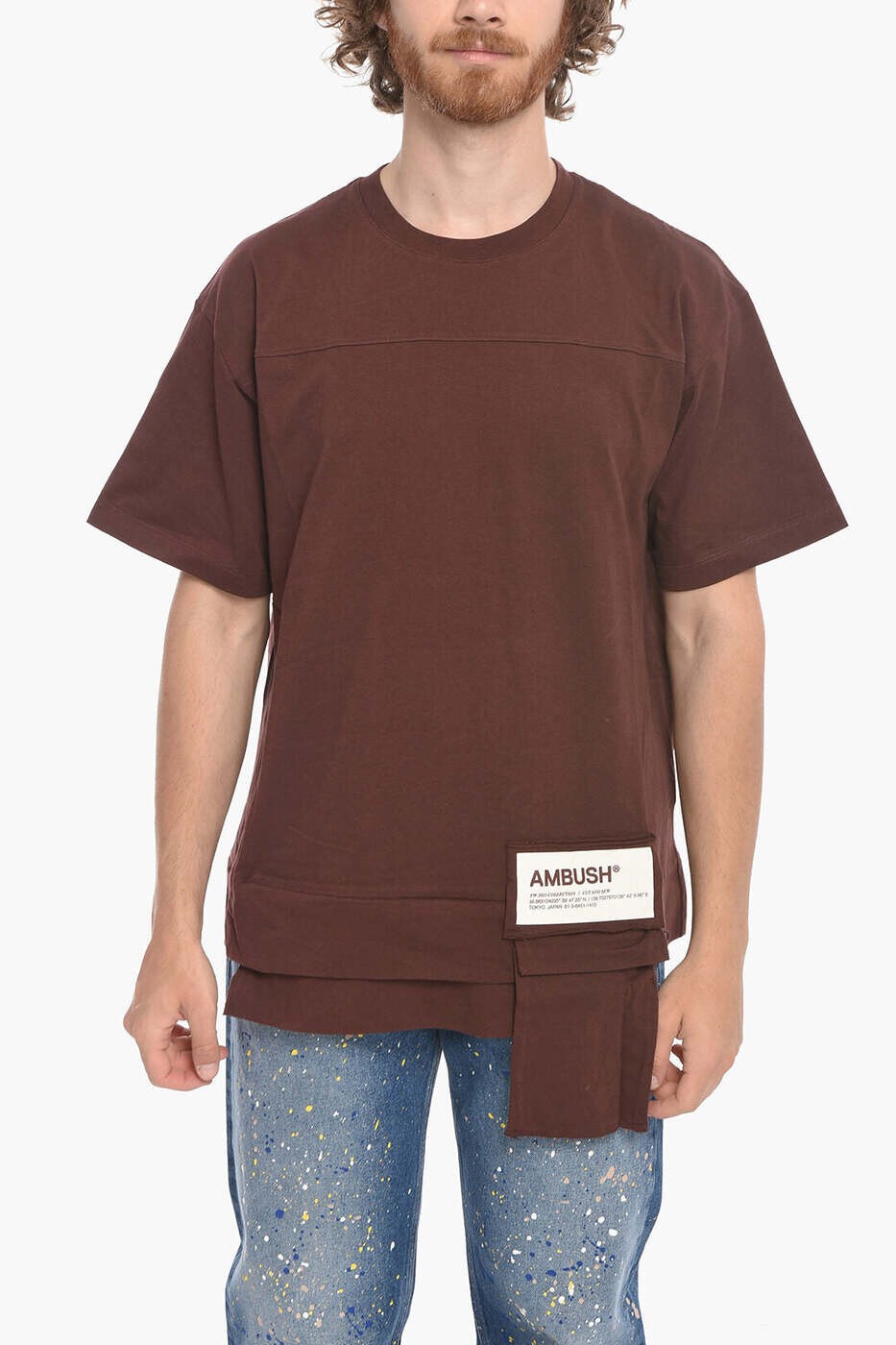 アンブッシュ AMBUSH Tシャツ メンズ ブラウン T-shirts BMAA004F21JER0012803 関税 送料無料 dk|BRANDSHOP「il Tesoro」