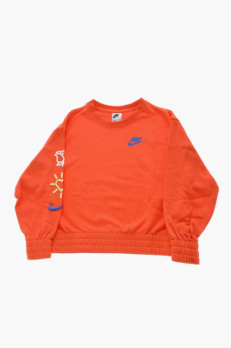 ナイキ NIKE KIDS クルーネックスウェットシャツ 調教師 ガールズ オレンジ色 Crew neck sweatshirts 36K590-R7O 関税 貨物輸送無料 dk
