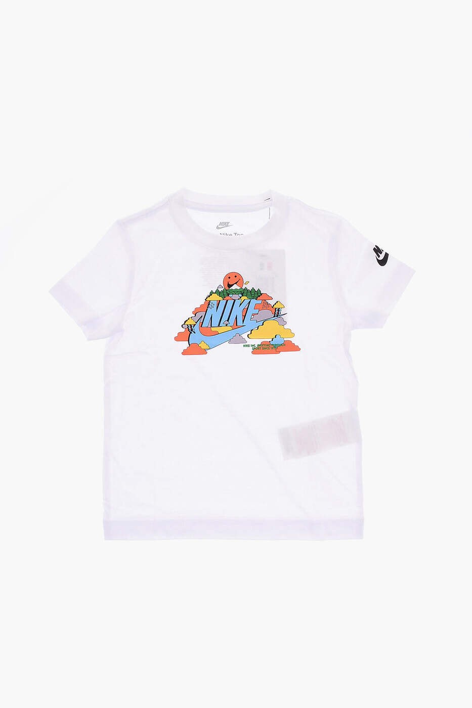 ナイキ NIKE KIDS ロング衣袂ティーシャツ ティーシャツ ボーイズ 白いこと Long sleeve t-shirts 86K307-001 関税 貨物輸送無料 dk