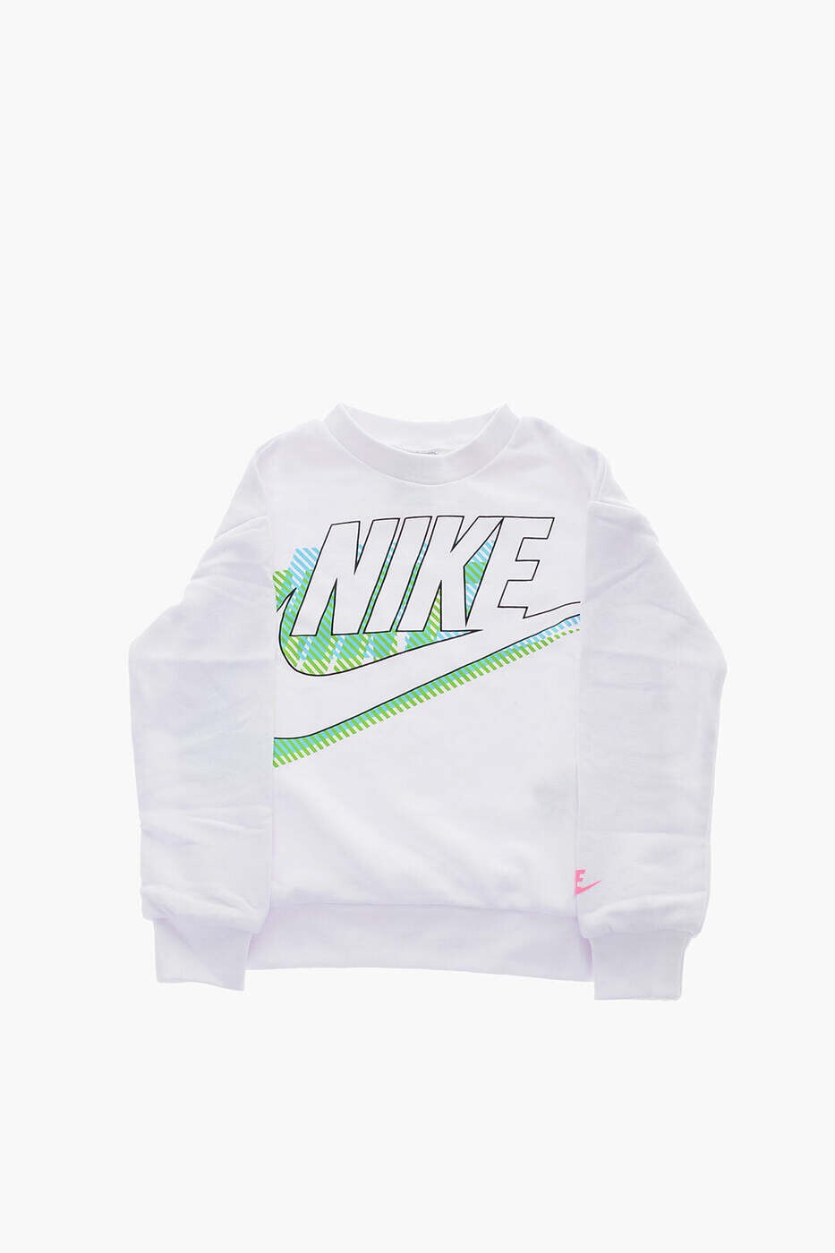 ナイキ NIKE KIDS クルーネックスウェットシャツ 調教師 ボーイズ 白いこと Crew neck sweatshirts 86K464-001 関税 貨物輸送無料 dk