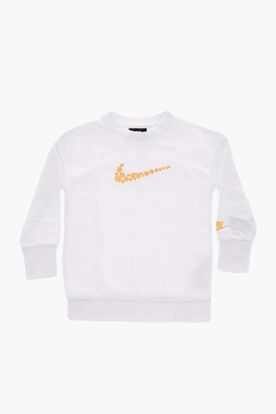 ナイキ NIKE KIDS クルーネックスウェットシャツ 調教師 ガールズ 白いこと Crew neck sweatshirts 36J045-001 関税 貨物輸送無料 dk