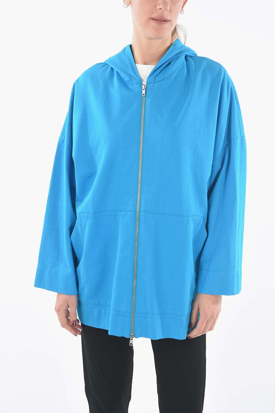 羊毛分限者 WOOLRICH 調教師 レディース 青色 Sweatshirts COWRFEL0021UT1783 316 関税 貨物輸送無料 dk