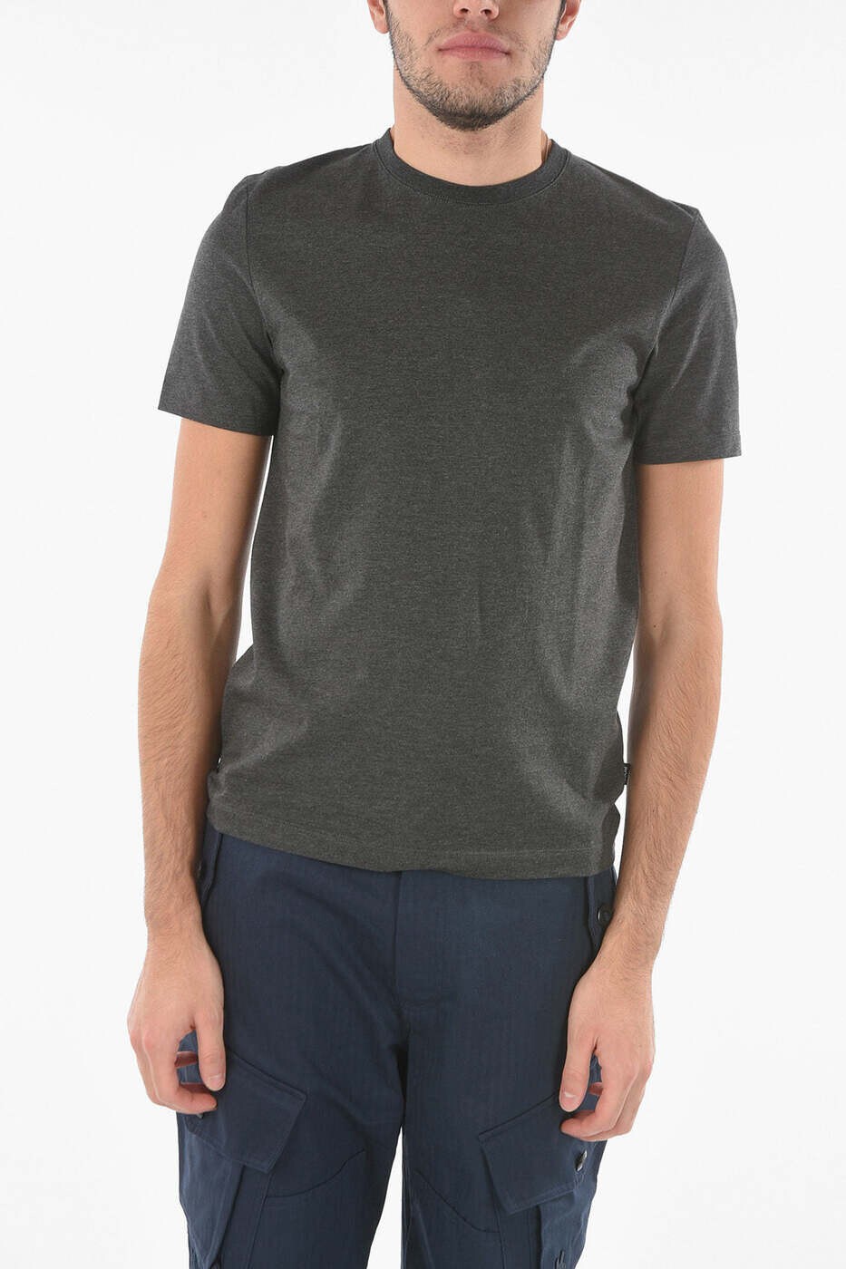ヒューゴボス HUGO BOSS プルオーバー メンズ 薄墨色 T-shirts 50379310 10183816 061 関税 貨物輸送無料 dk