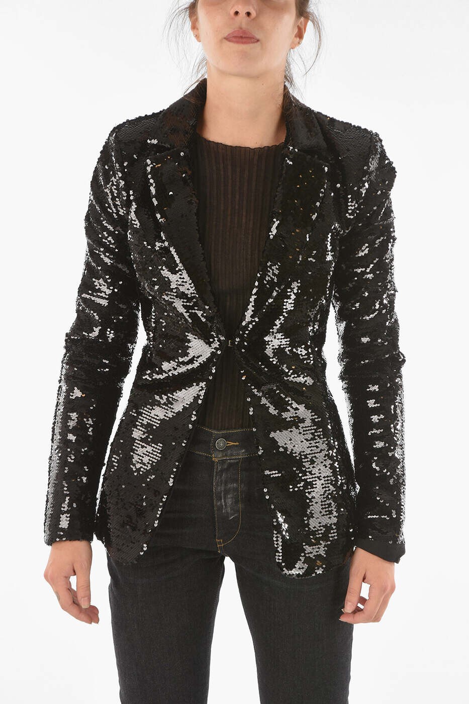 フィリップ飾り気の無い PHILIPP PLEIN 背広上衣 背広 上衣 レディース 黒いこと Suit Jackets F18C WRF0135 PXV067N 02 関税 貨物輸送無料 dk