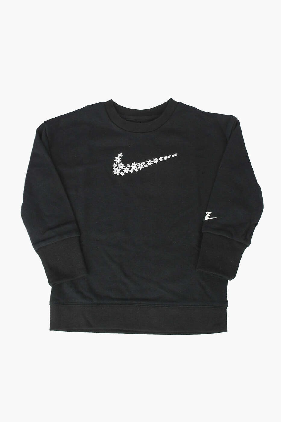 ナイキ NIKE KIDS クルーネックスウェットシャツ 調教師 ガールズ 黒いこと Crew neck sweatshirts 36J045-023 関税 貨物輸送無料 dk