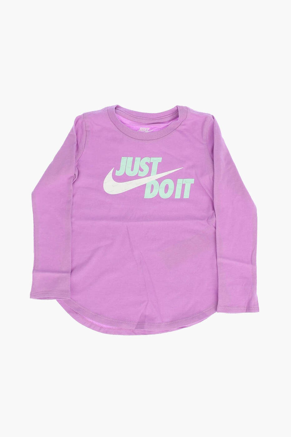 ナイキ NIKE KIDS ロング衣袂ティーシャツ ティーシャツ ガールズ パープル Long sleeve t-shirts 36J072-P85 関税 貨物輸送無料 dk