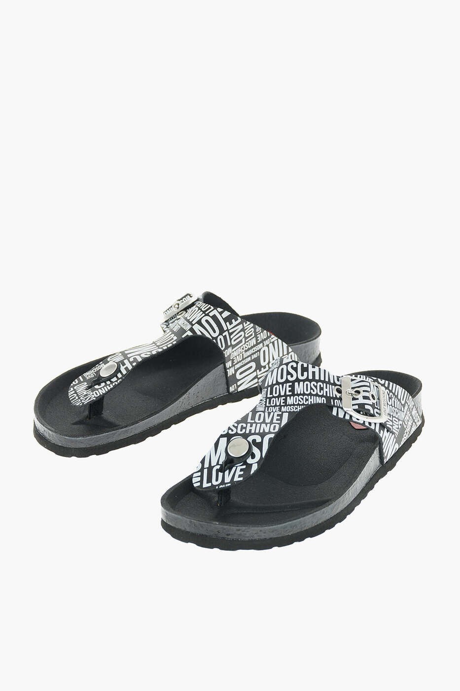 モスキーノ MOSCHINO 木目細かシューズ 木目細かシューズ レディース 黒いこと Flat Shoes JA28133G1CIJ000A 関税 貨物輸送無料 dk