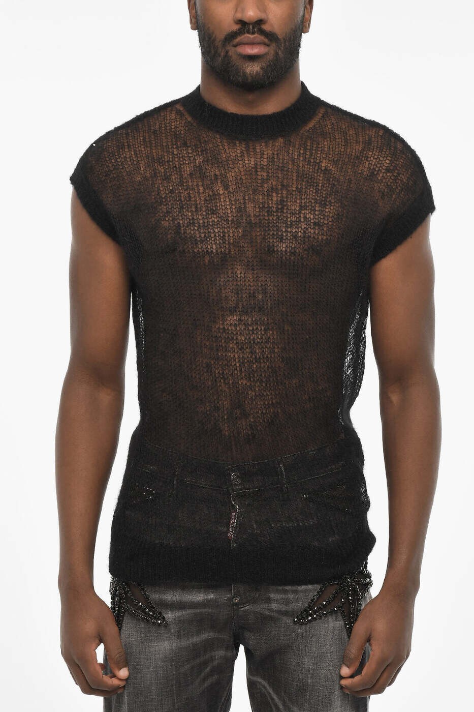 ディースクエアード DSQUARED2 セーター ニットウェア メンズ ブラック Knitwear S74HA1400 S18470 900 関税 送料無料 dk｜BRANDSHOP「il Tesoro」