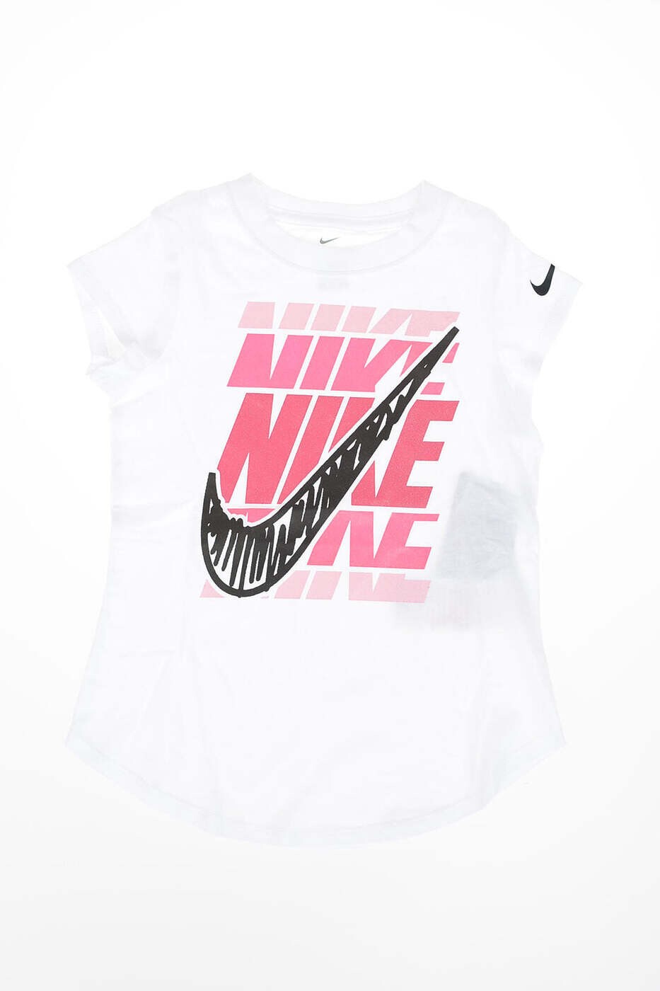 ナイキ NIKE KIDS ロング捩りプルオーバー プルオーバー ガールズ 白いこと Long sleeve t-shirts 36G910 001 関税 貨物輸送無料 dk