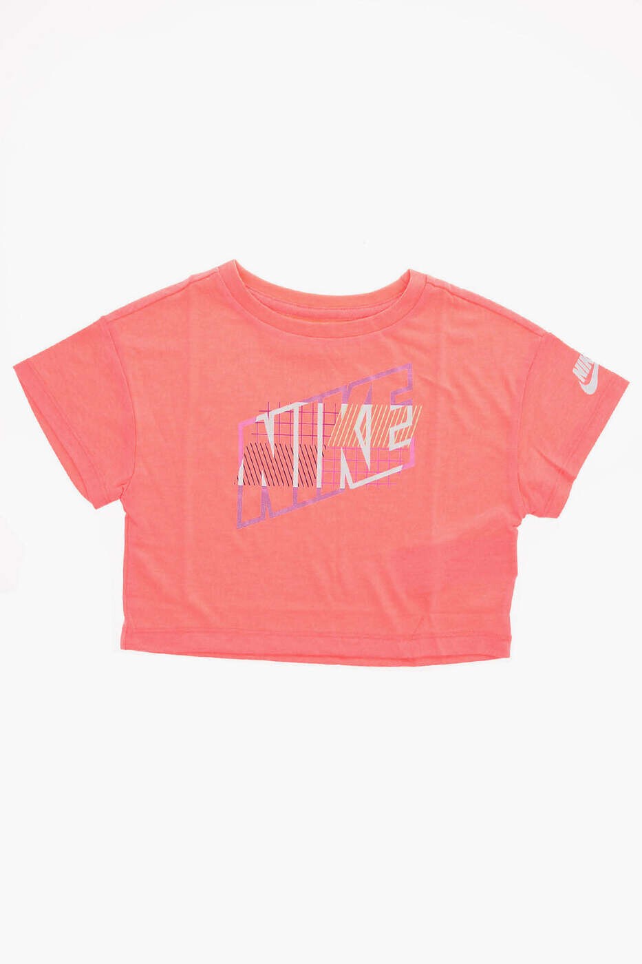 ナイキ NIKE KIDS ロング捩りプルオーバー プルオーバー ガールズ オレンジ色 Long sleeve t-shirts 36H395 N45 関税 貨物輸送無料 dk