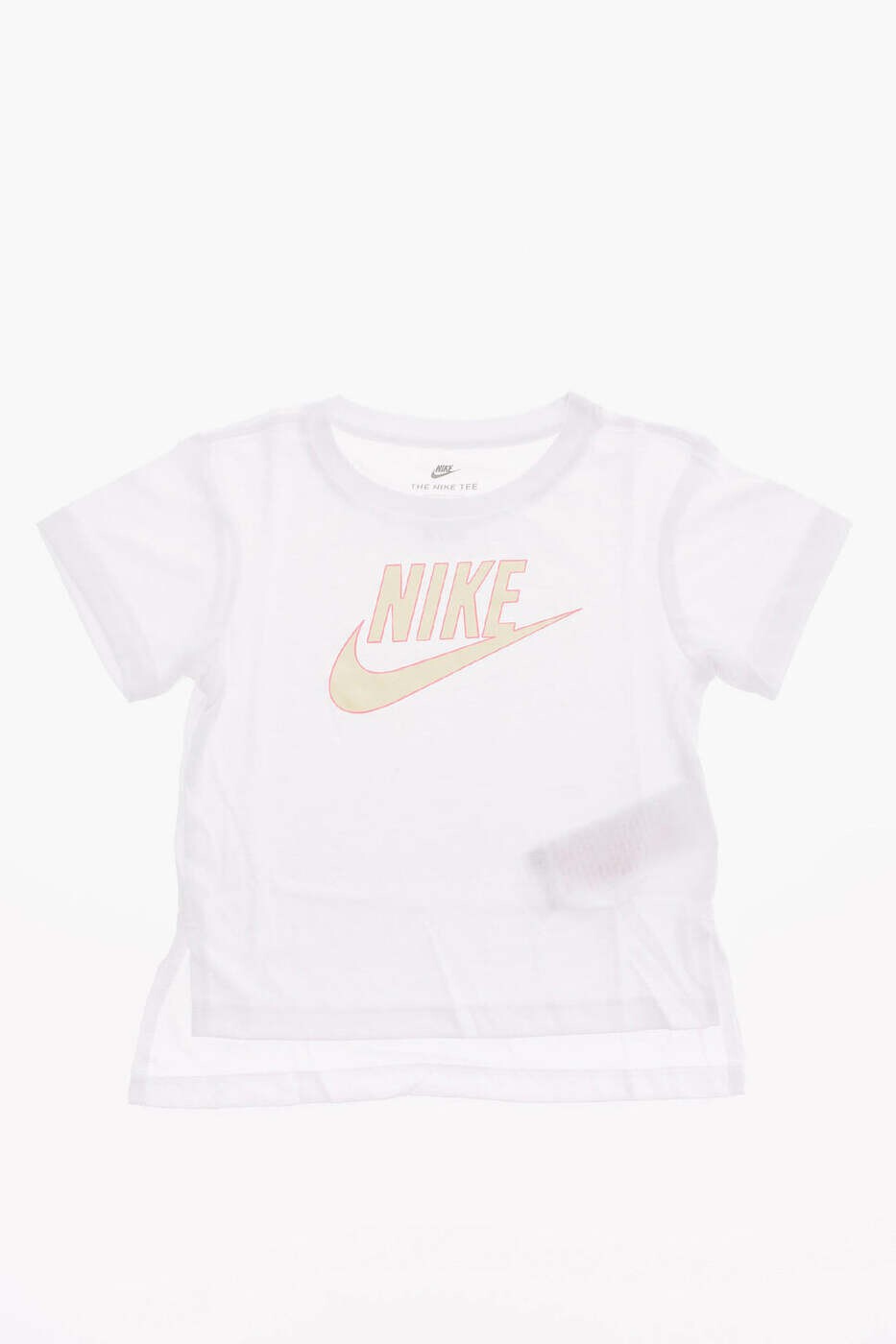 ナイキ NIKE KIDS ロング捩りプルオーバー プルオーバー ガールズ 白いこと Long sleeve t-shirts 36H400 001 関税 貨物輸送無料 dk
