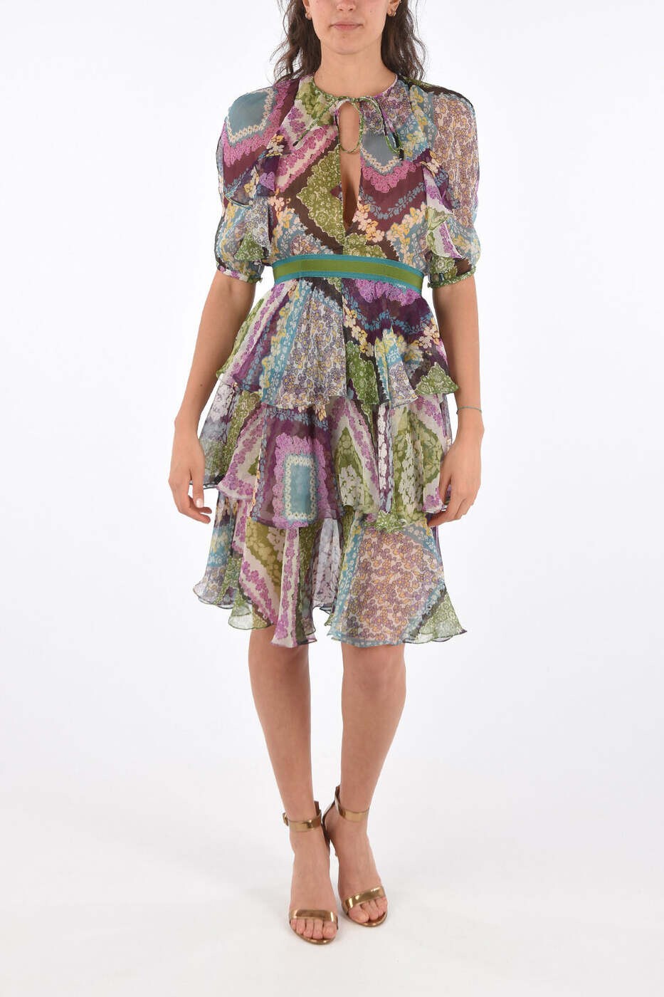 ディースクエアード DSQUARED2 衣裳 御召しもの レディース マルチ色合い Dresses S75CV0191 S52496 001S 関税 貨物輸送無料 dk