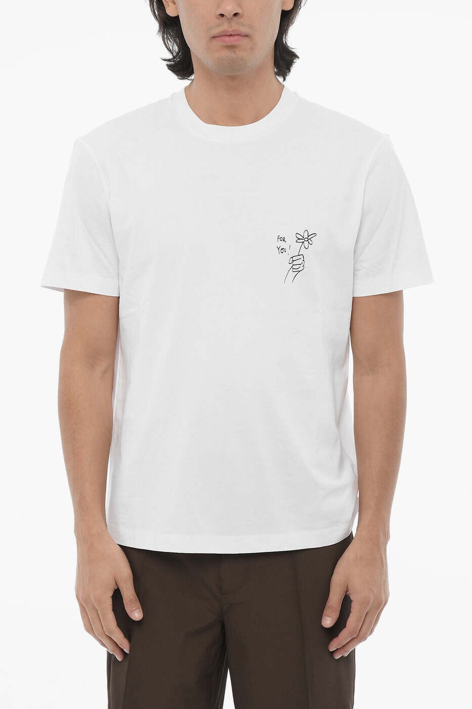ニール バレット NEIL BARRETT Tシャツ メンズ ホワイト T-shirts MY70267A-Y526 526N 関税 送料無料 dk|BRANDSHOP「il Tesoro」