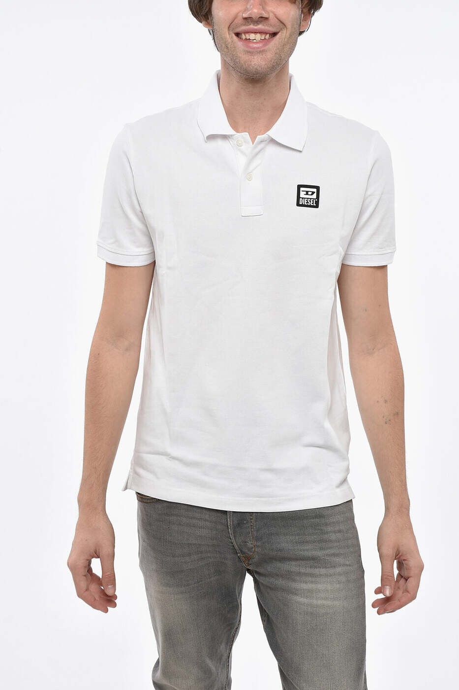 ディーゼル DIESEL ポロシャツ メンズ ホワイト Polo shirts A19002 RQIAH 100 関税 送料無料 dk|BRANDSHOP「il Tesoro」