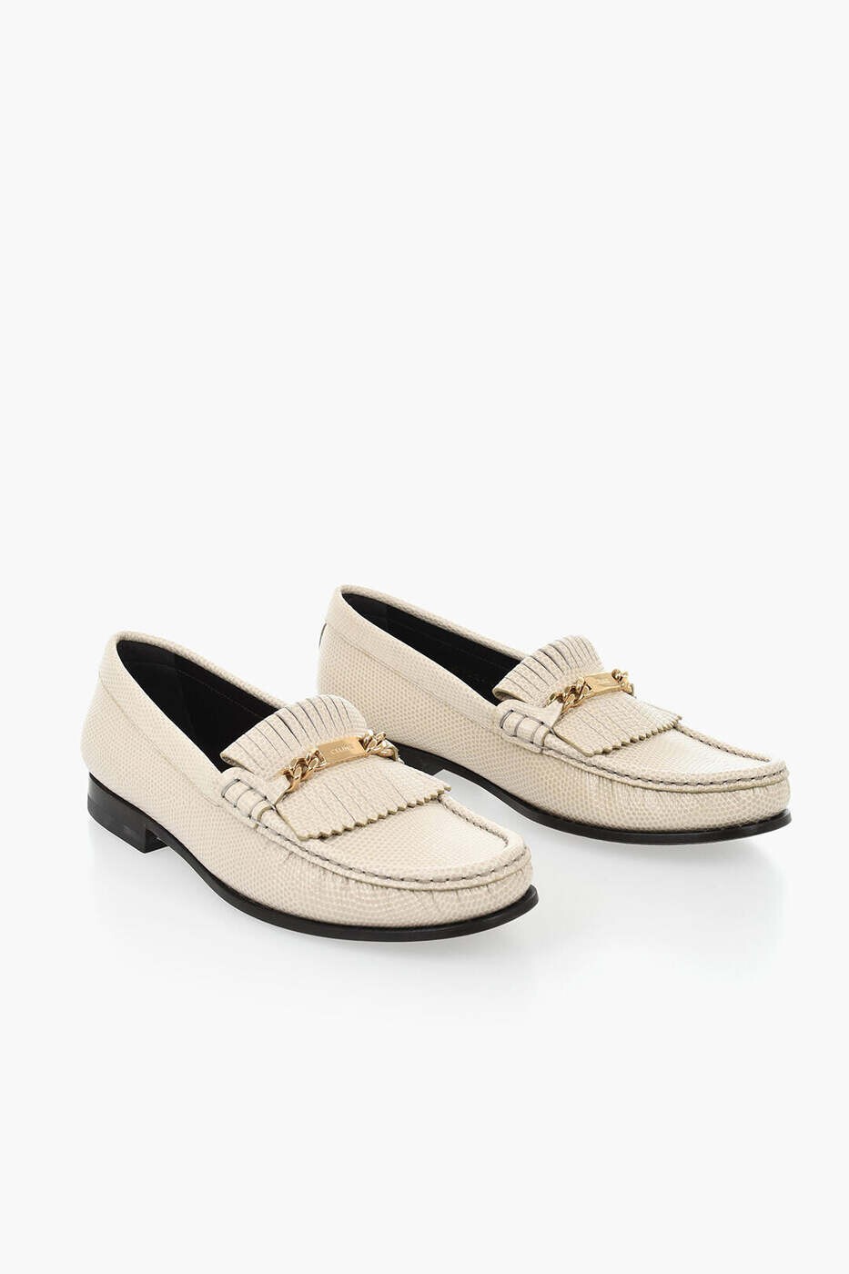 セリーヌ CELINE 置き目毛皮 レディース ベージュ Loafers 356564567C02BG 関税 貨物輸送無料 dk