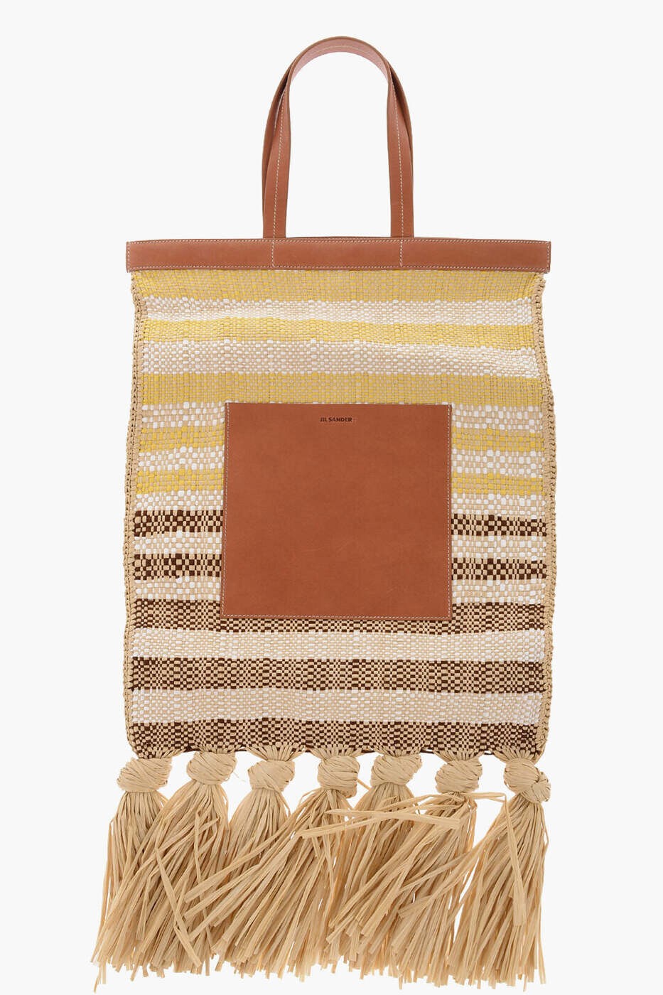 内鰓 サンダー JIL SANDER トートバッグ メンズ 黄色 Tote bags J42WD0010P5414 715 関税 貨物輸送無料 dk