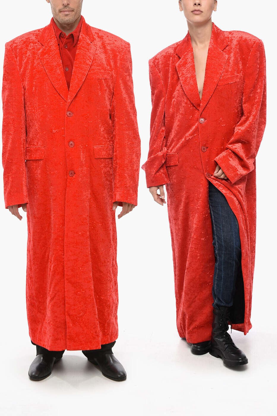 ヴェトモン VETEMENTS トレンチ 厚地の外套 メンズ 赤いこと Coats and Trench UA53CO200R2701 RE 関税 貨物輸送無料 dk