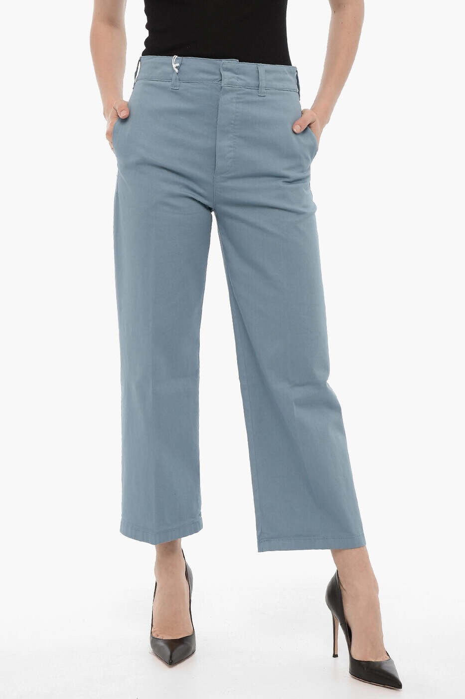 デパートメント ファイブ DEPARTMENT FIVE ズボン パンツ レディース ブルー Trousers DP0511TS0001 804 関税 送料無料 dk|BRANDSHOP「il Tesoro」